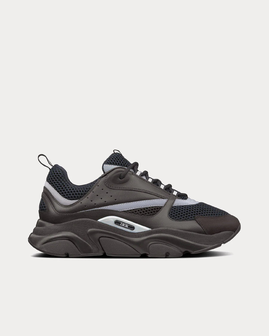 Dior B22 — Black Technical Mesh & Smooth Calfskin