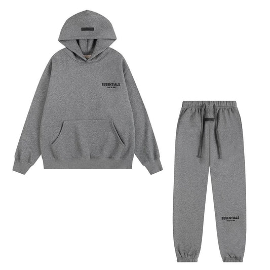Essentials Hoodie & Sweatpants Set — Dark Grey