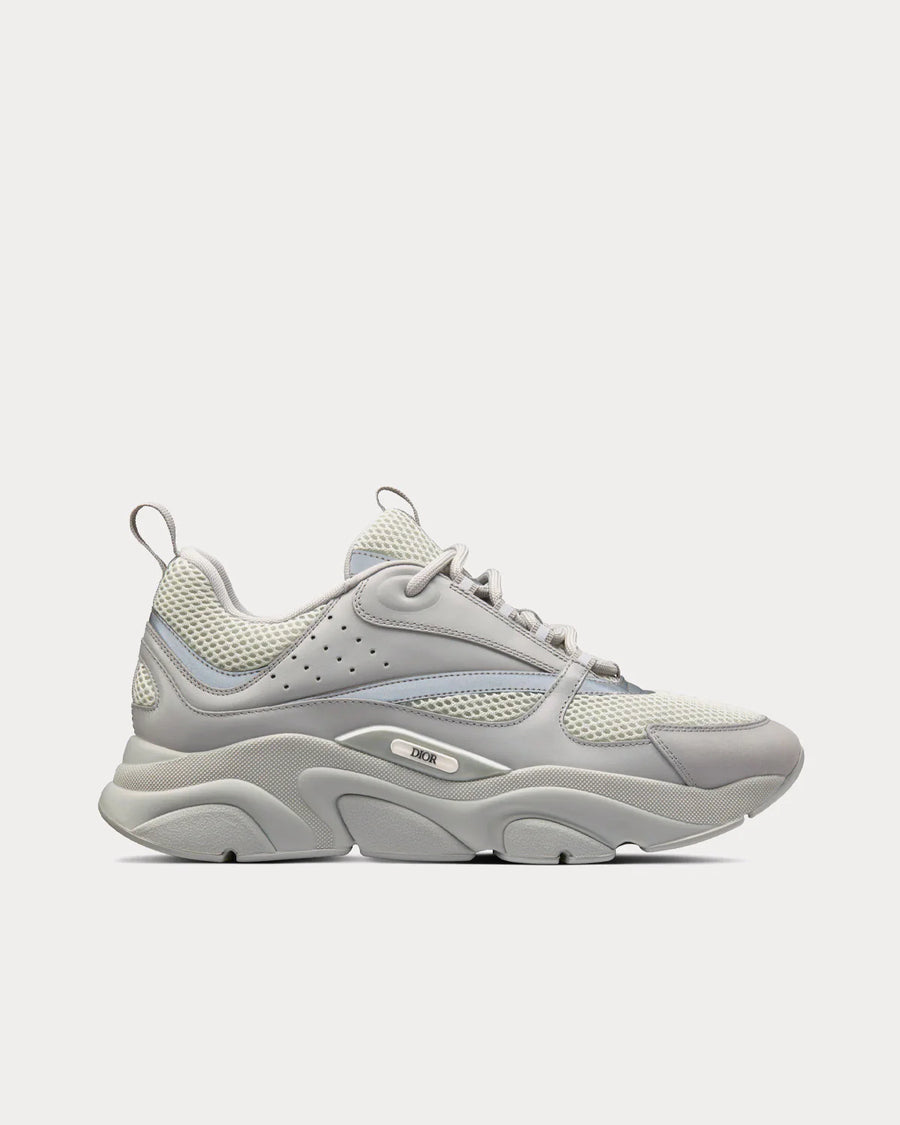 Dior B22 — Gray Technical Mesh & Smooth Calfskin