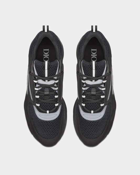 Dior B22 — Black Technical Mesh & Smooth Calfskin