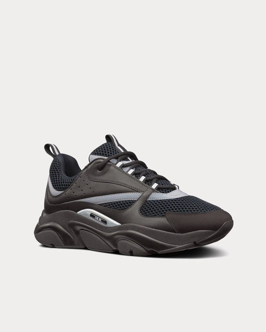 Dior B22 — Black Technical Mesh & Smooth Calfskin