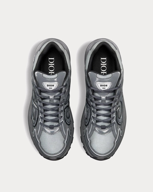 Dior B30 — Light Gray Technical Mesh & Brilliant-Finish Fabric