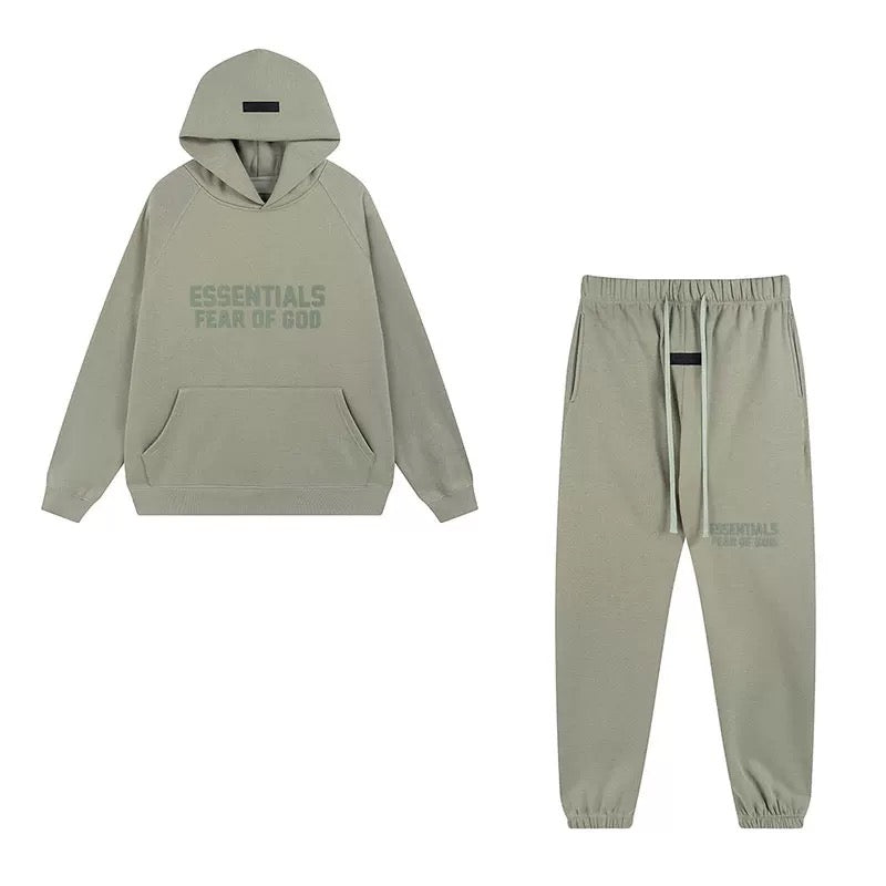 Essentials Hoodie & Sweatpants Set — Sage Green
