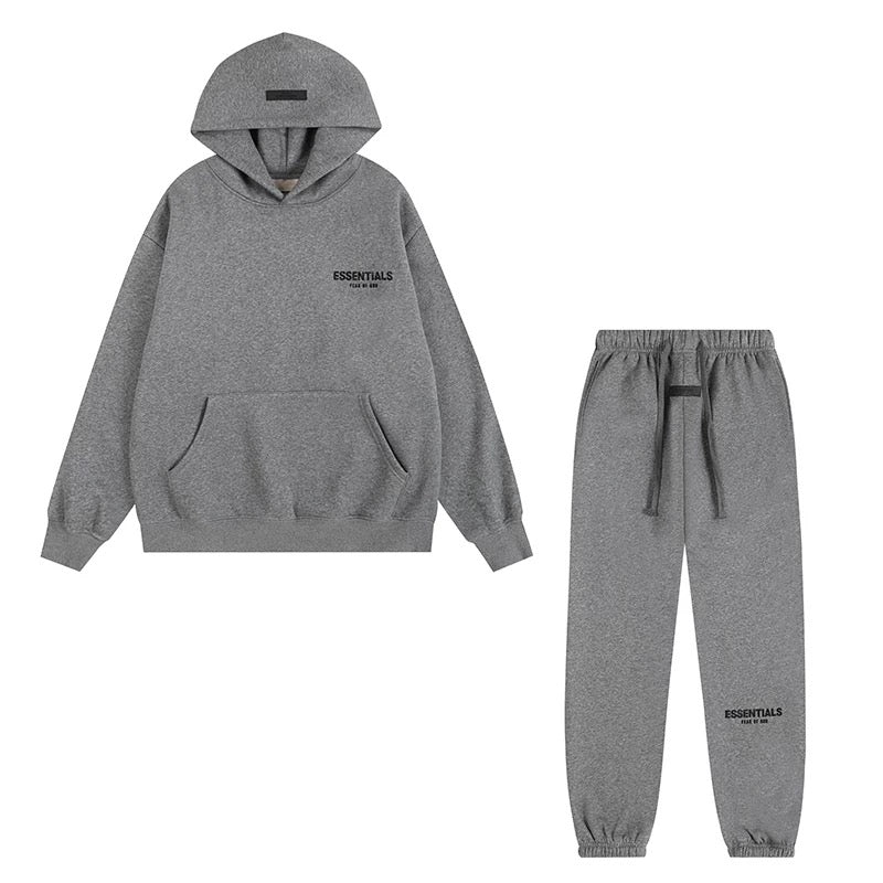 Essentials Hoodie & Sweatpants Set — Dark Grey