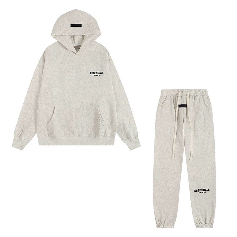 Essentials Hoodie & Sweatpants Set — Oatmeal